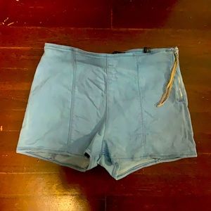 Express side zip Jean shorts